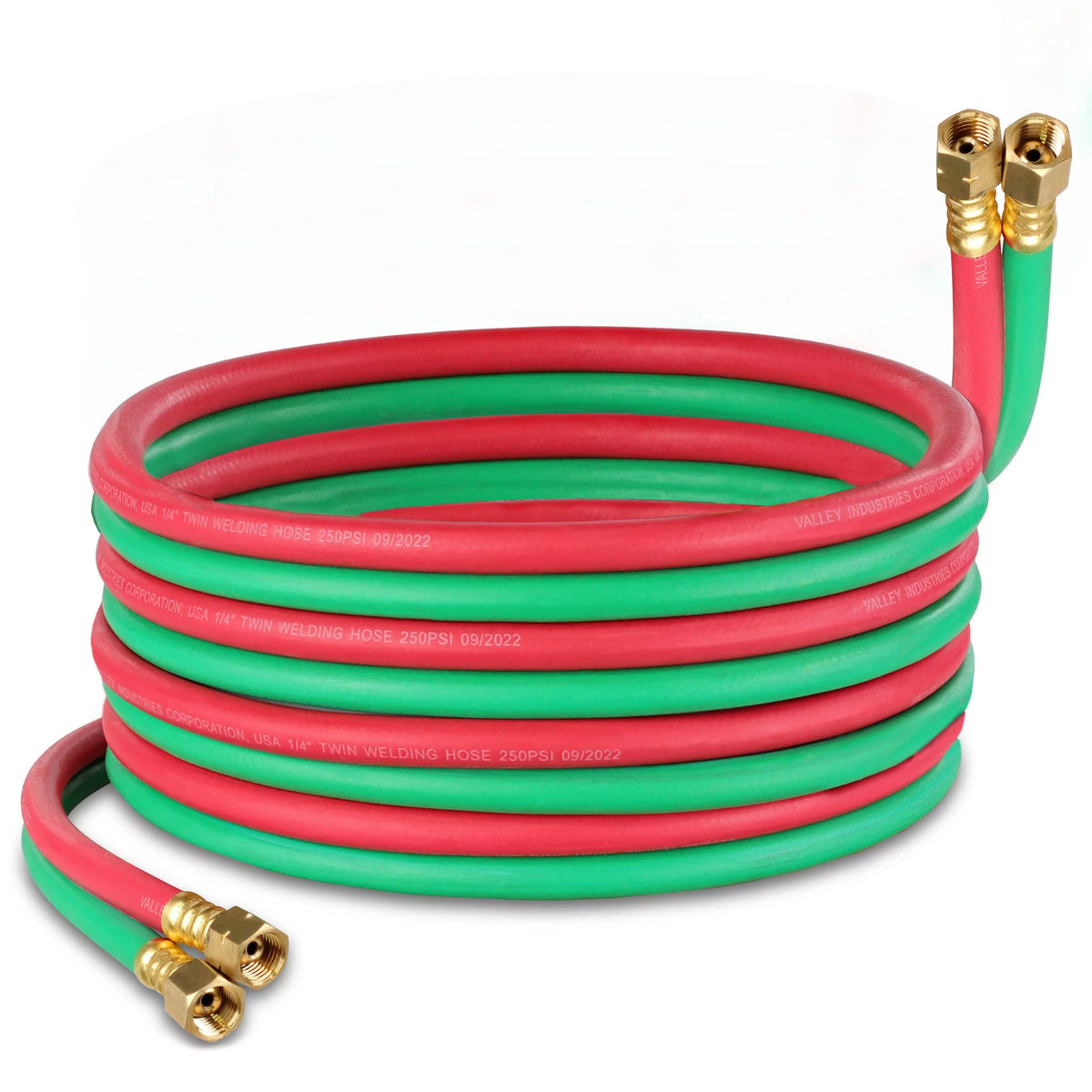 Oxy Acetylene Hose 25ft 1/4in Twin Welding Torch Hoses C50872