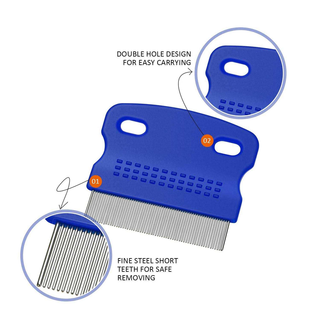 6 Pieces Pet Grooming Flea Combs A209584