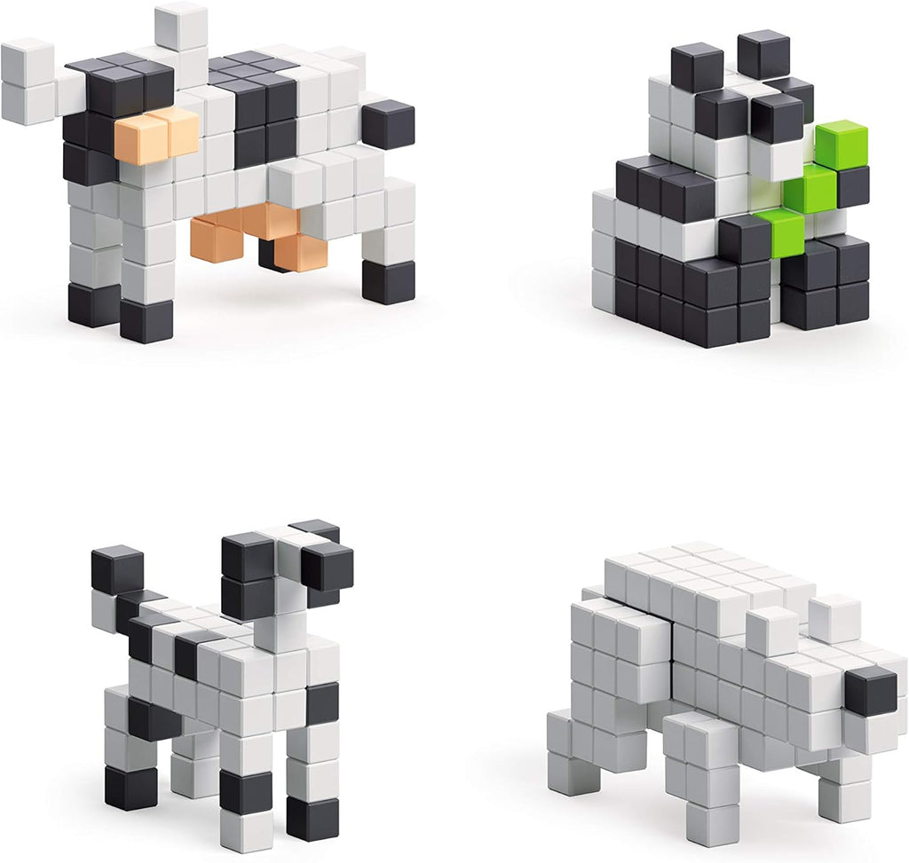 Black & White Animals Magnetic Blocks Set 195pcs L62251
