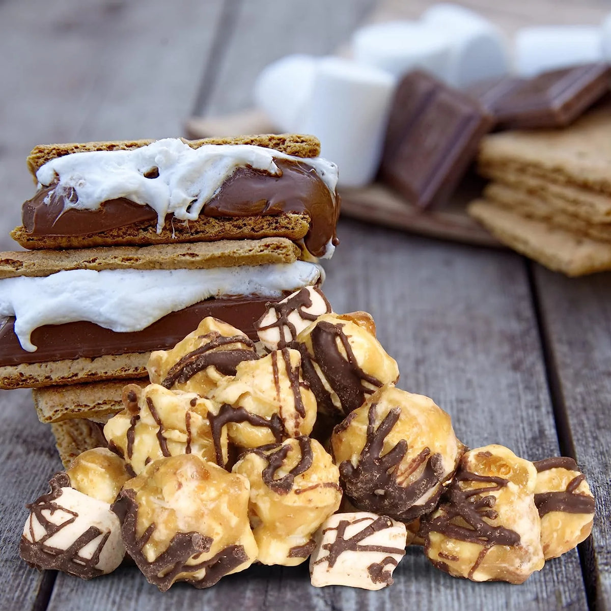Chocolate S'mores Popcorn 5 Lbs Bulk Bag O214321
