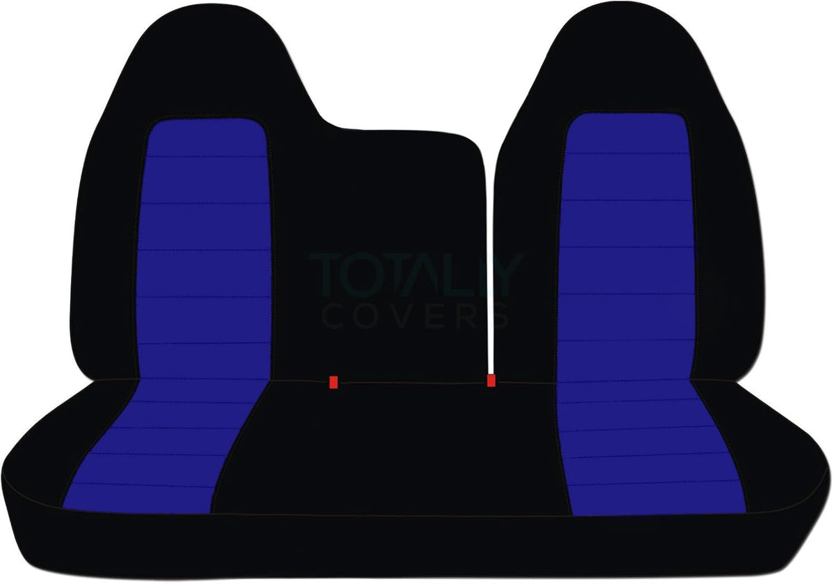 Black & Yellow Two-Tone Truck Seat Covers X895545