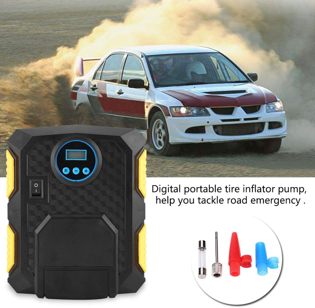 DC 12V Digital Portable Car Tire Inflator Pump 150PSI, Pack of 2 Y65003