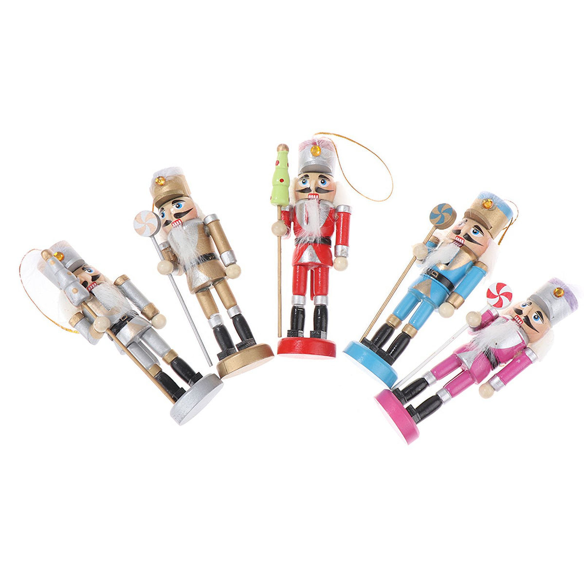 12CM Christmas Nutcracker Puppet Soldier Desktop Ornament T31042