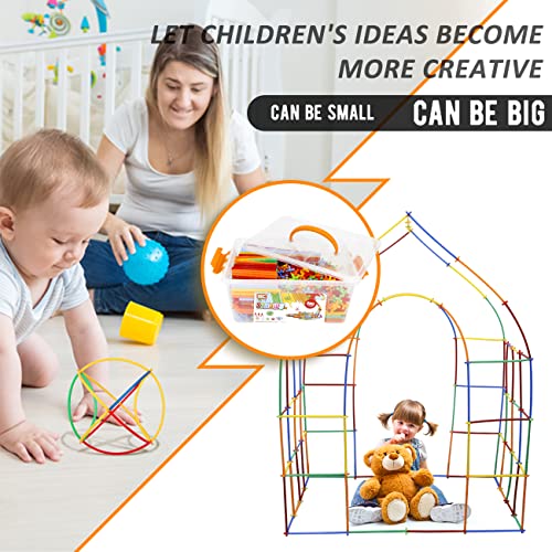 600Pcs Interlocking Plastic Building Toys Q835