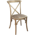 Natural With White Grain X-Back Chair V696245