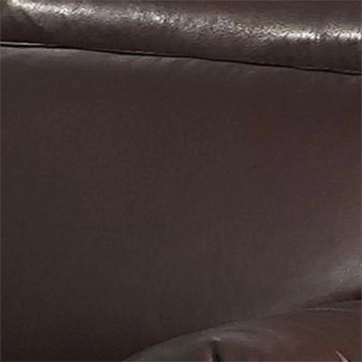 Dark Brown Leatherette Chair with Wooden Legs K8903