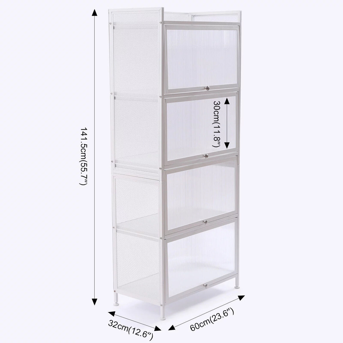 5 Layers Black White Storage Cabinet S328