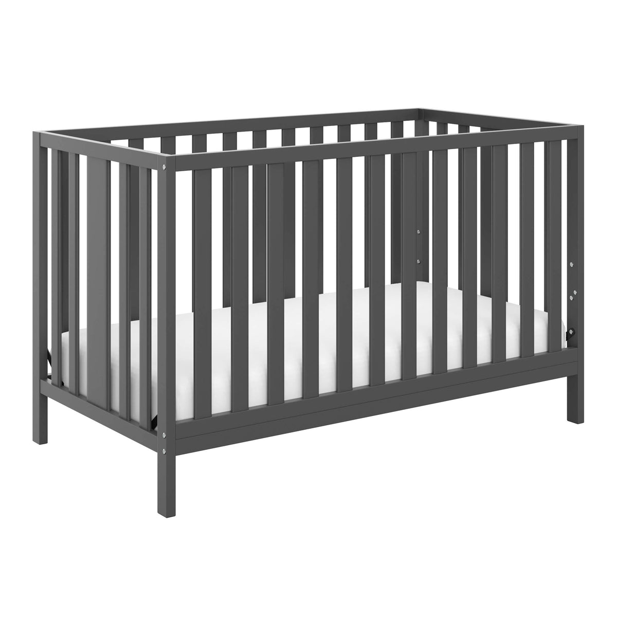Gray 4 in 1 Convertible Crib N721