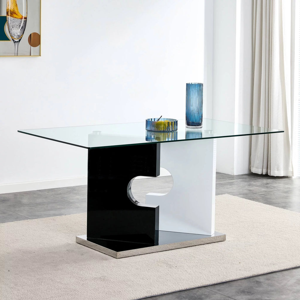 Glass Dining Table for 6 People V2732