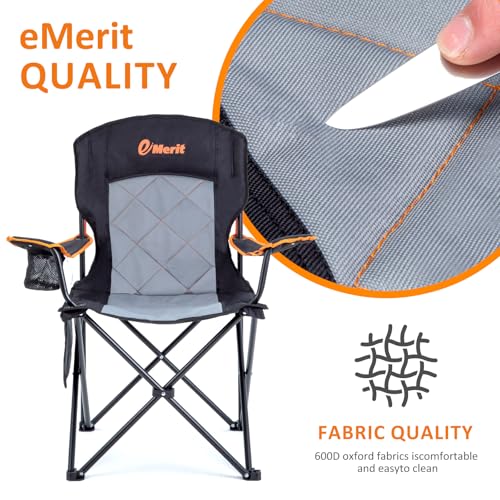 Oversized Padded Camping Chair with Arms O1994