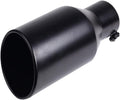 Black Stainless Steel Slant Cut Exhaust Tip Pack of 2 S318