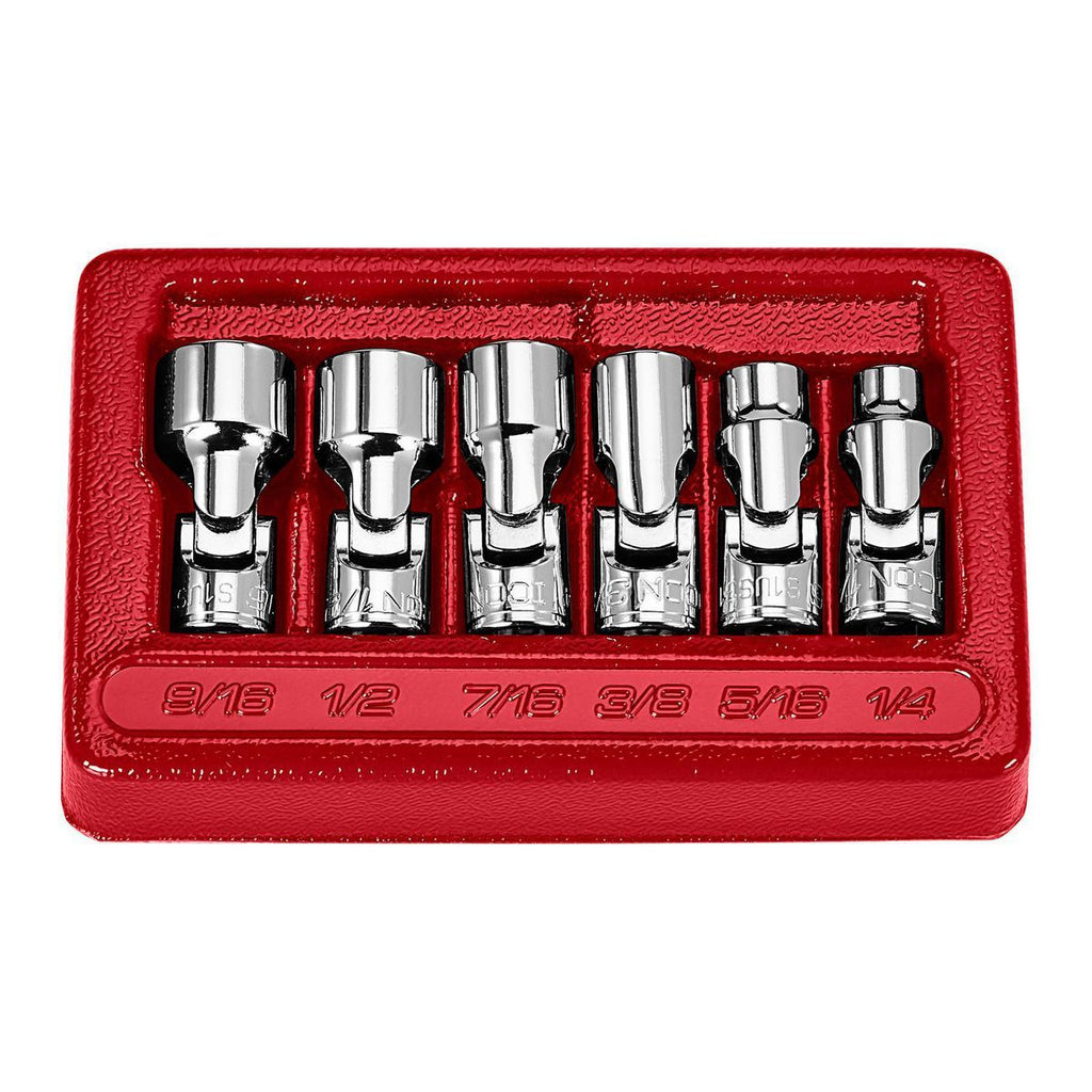 1/4 in. Drive SAE Universal Joint Socket Set, 6-Piece Y5866
