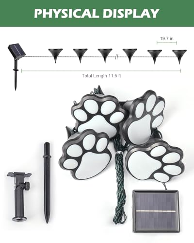 20 LED Solar Pathway Lights Outdoor Waterproof with 8 Lighting Modes P6572