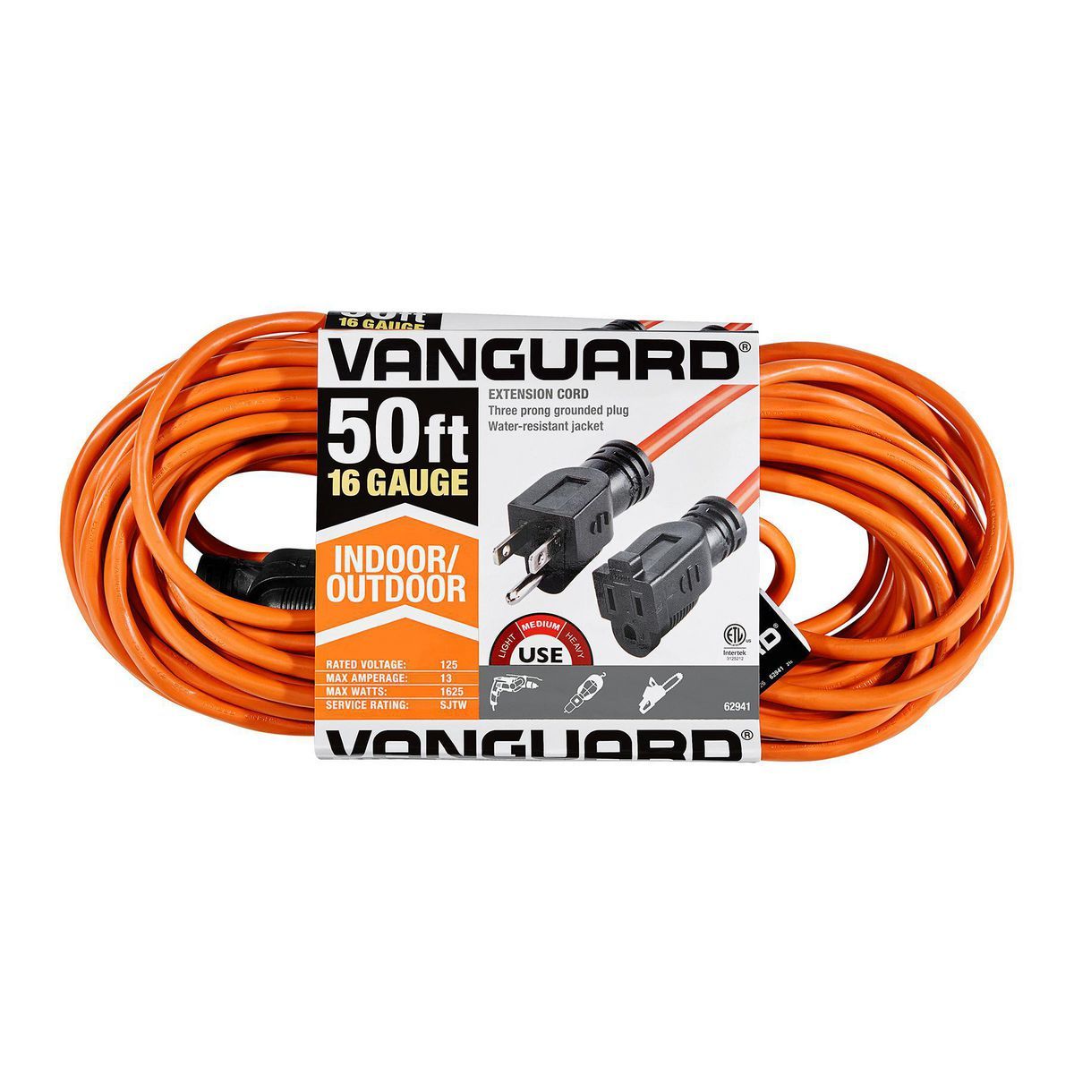 50 ft. 16/3 Gauge Indoor/Outdoor Extension Cord, Orange G312