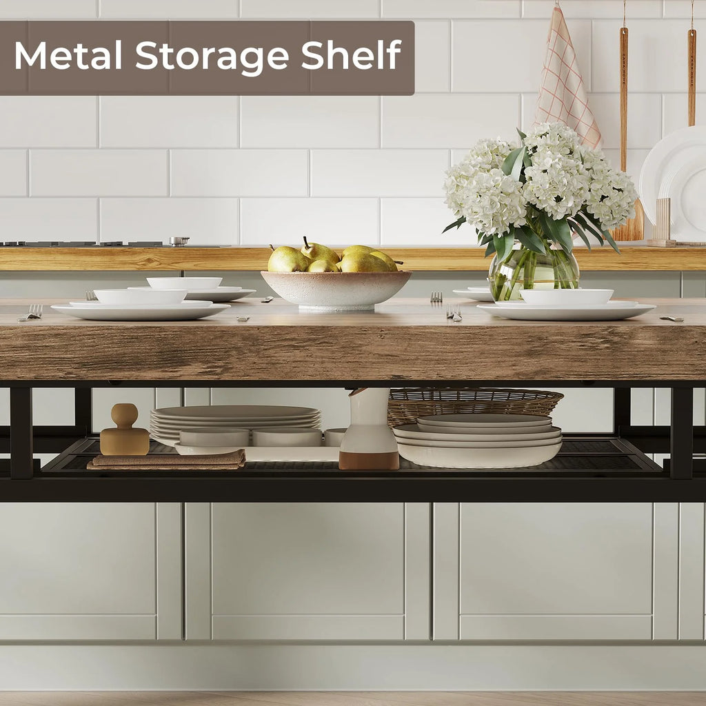 Chestnut Dining Table with 2 Drawers K2697