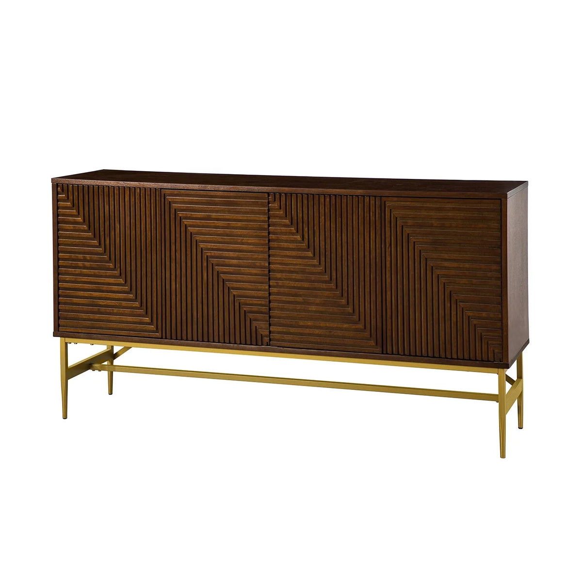 Walnut Sideboard with Metal Legs U5102