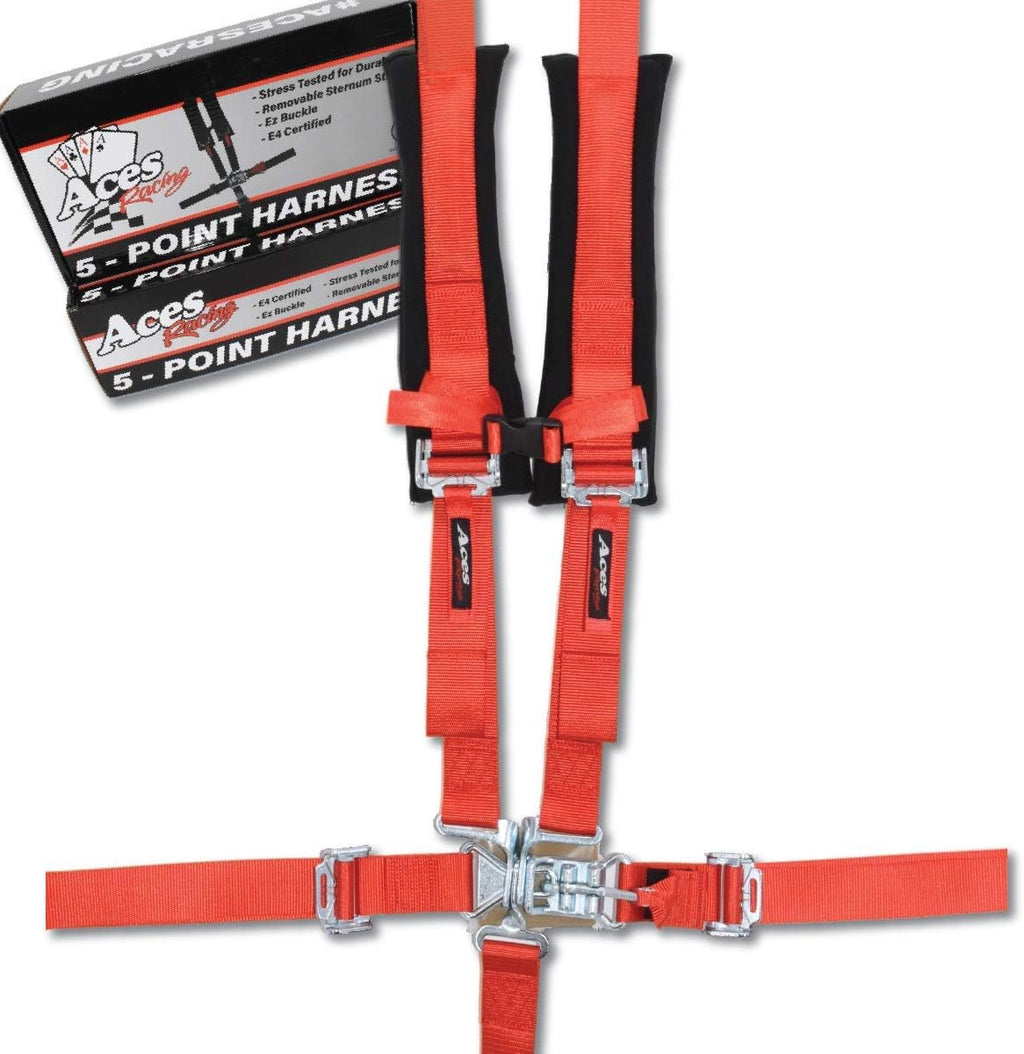 5 Point Harness with 2 Inch Padding, Silver, Pack of 2 U92603
