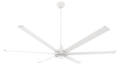 White 84 Ceiling Fan with Downrod R445016