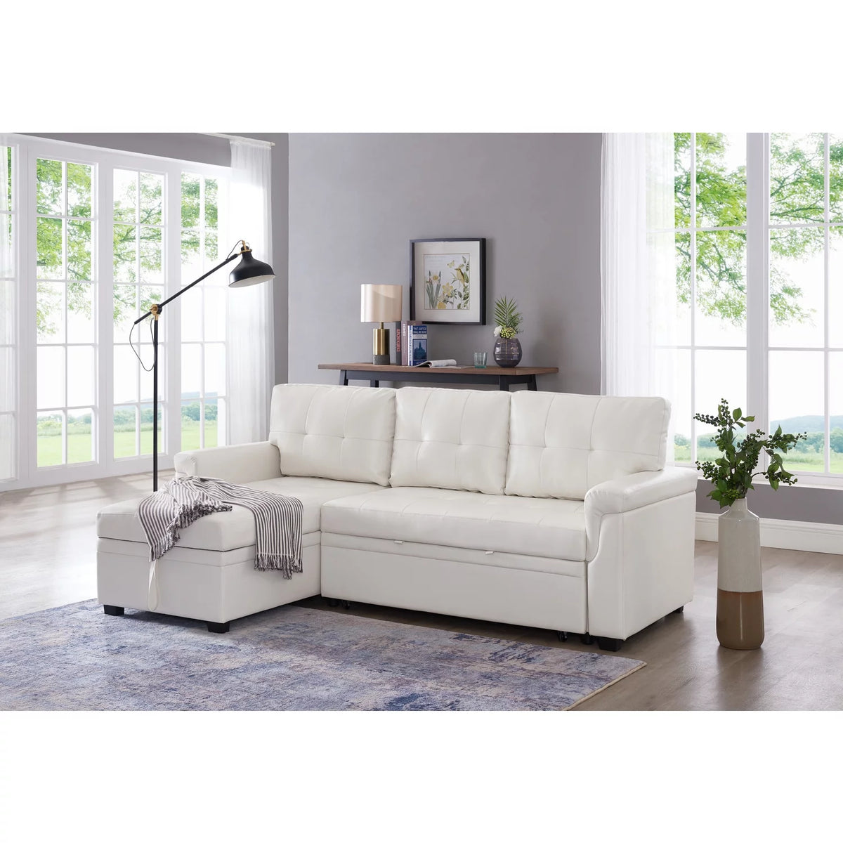 Reversible L-Shaped Sectional Sofa with Chaise G996