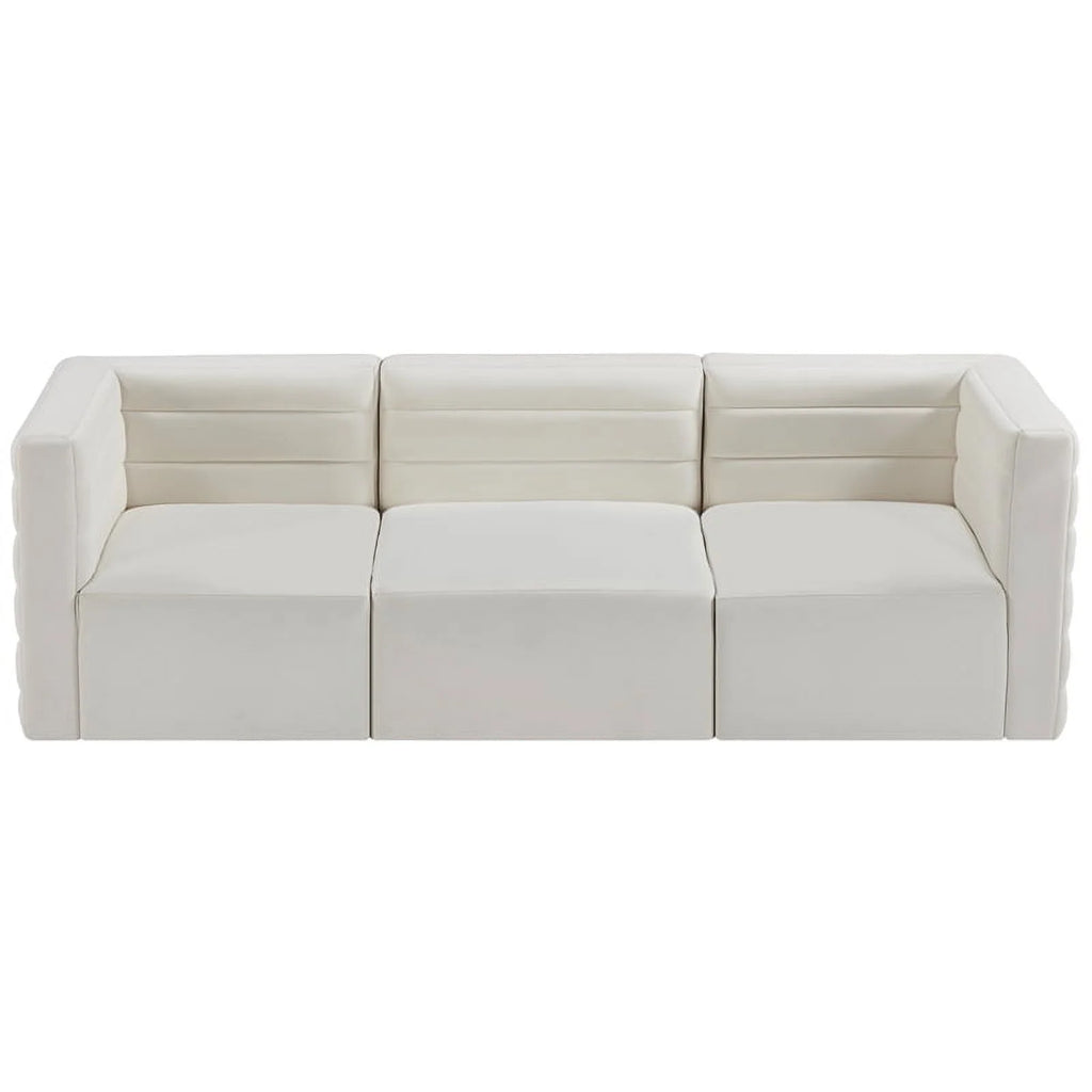 Cream Velvet Modular Sofa D98890