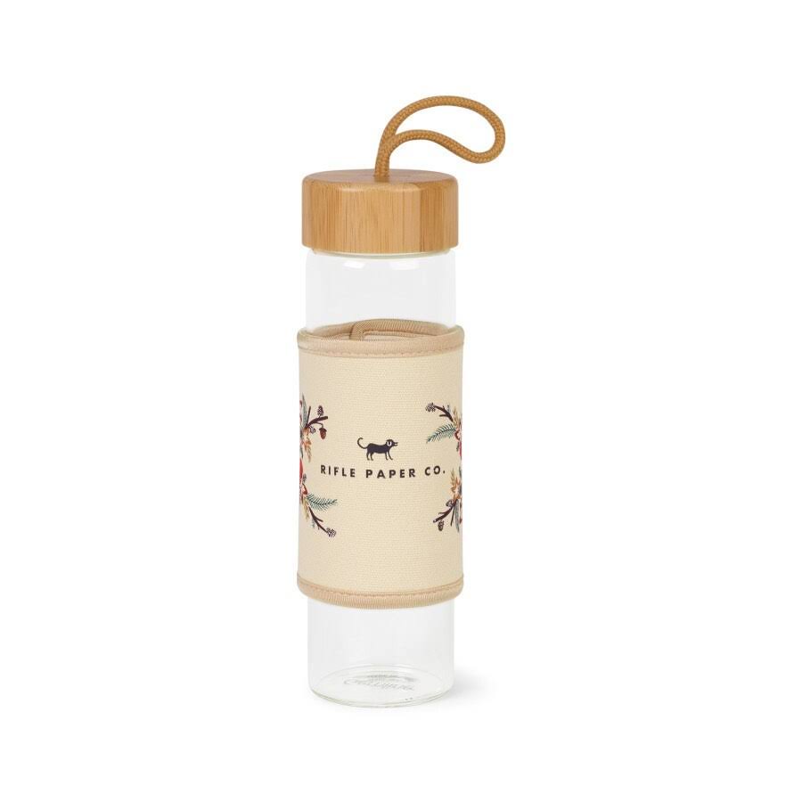 18.5 oz Printed Bamboo Glass Bottle T840