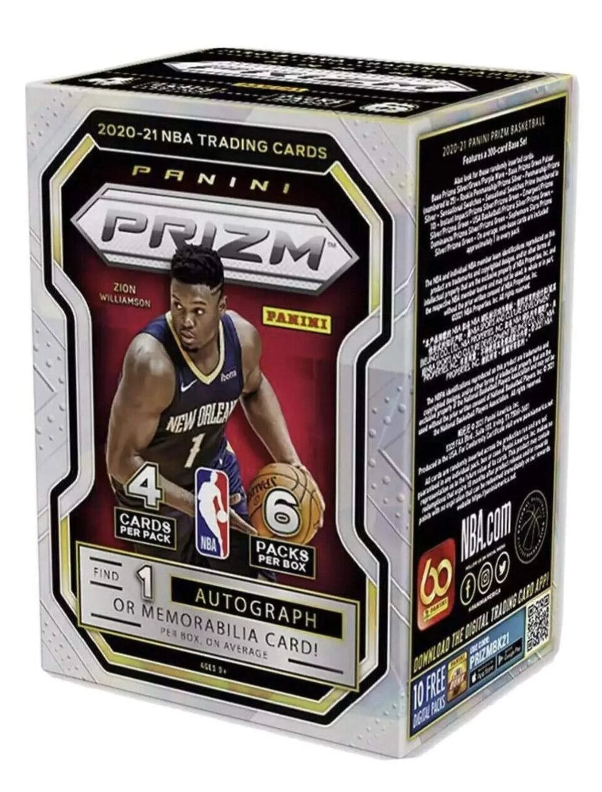 2020-21 NBA Basketball Trading Cards Blaster Box 24 Cards B25509