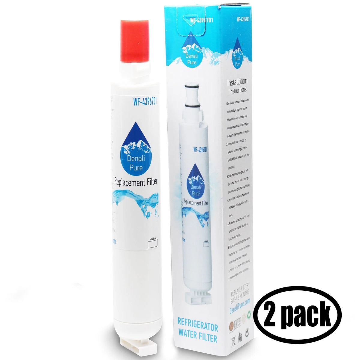 2-Pack Replacement Refrigerator Water Filter Cartridge S20492