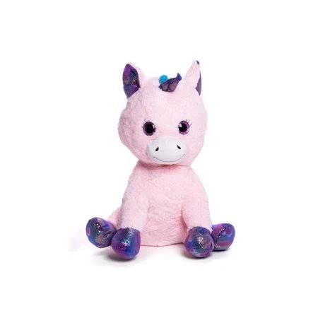 Pink 32 inch Sitting Unicorn Plush Toy X8393