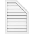 Half Octagon Top Right Surface Mount PVC Gable Vent K74606