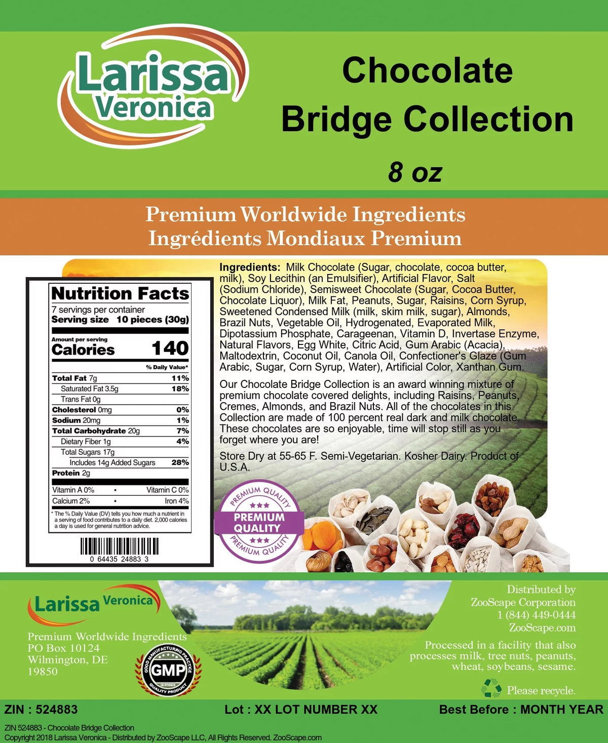 Chocolate Bridge Collection 8 oz 3-Pack Y186