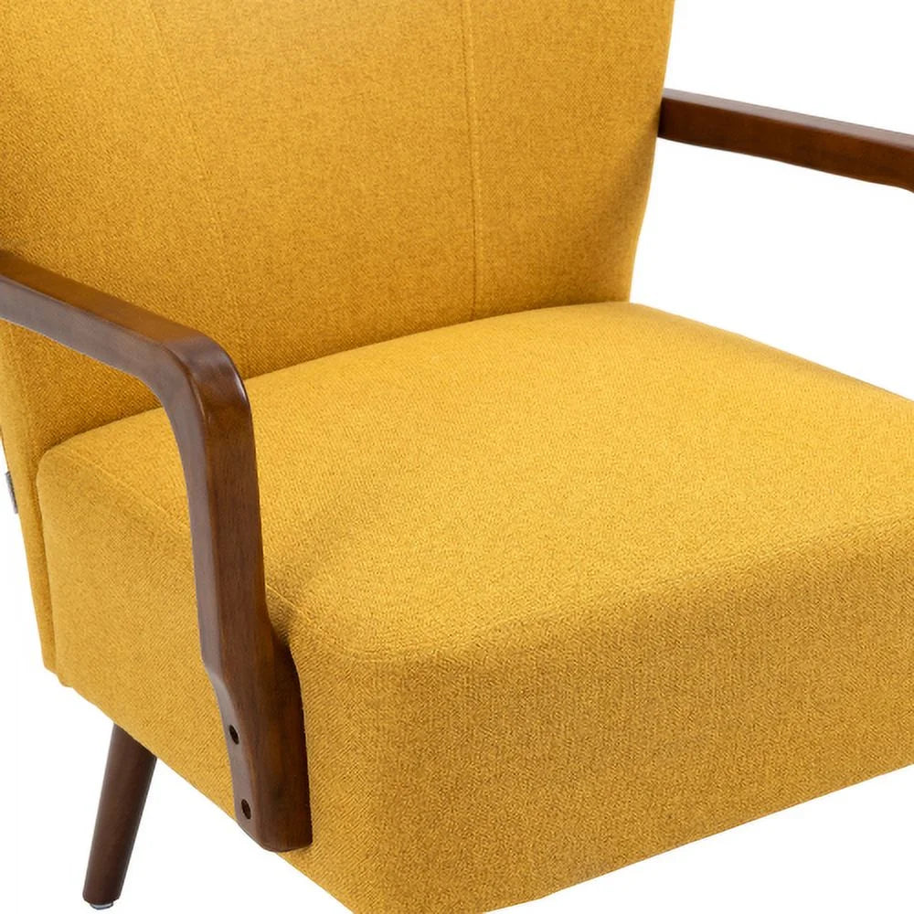 Mid Century Modern Linen Accent Chair H36700