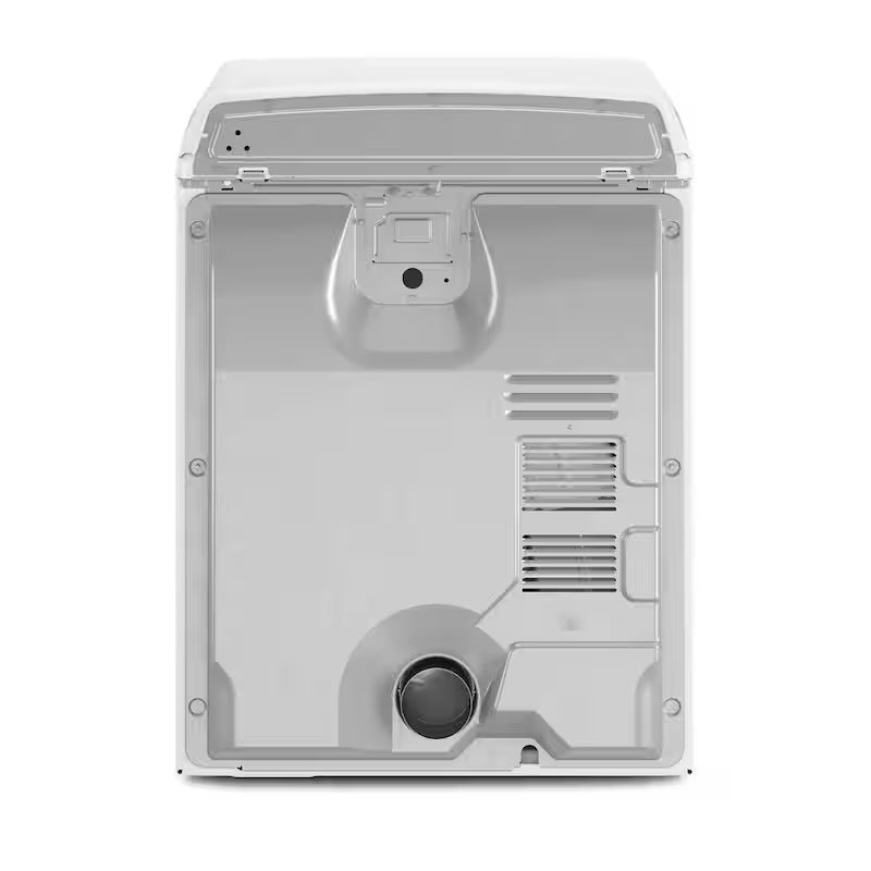 White 7 cu. ft. Electric Top Load Dryer with Steam L671