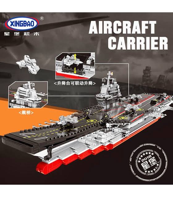 Aircraft Carrier Building Bricks Toy Set O4665