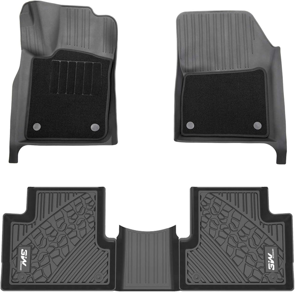 Black Floor Mats with Front Carpet Mats B5485