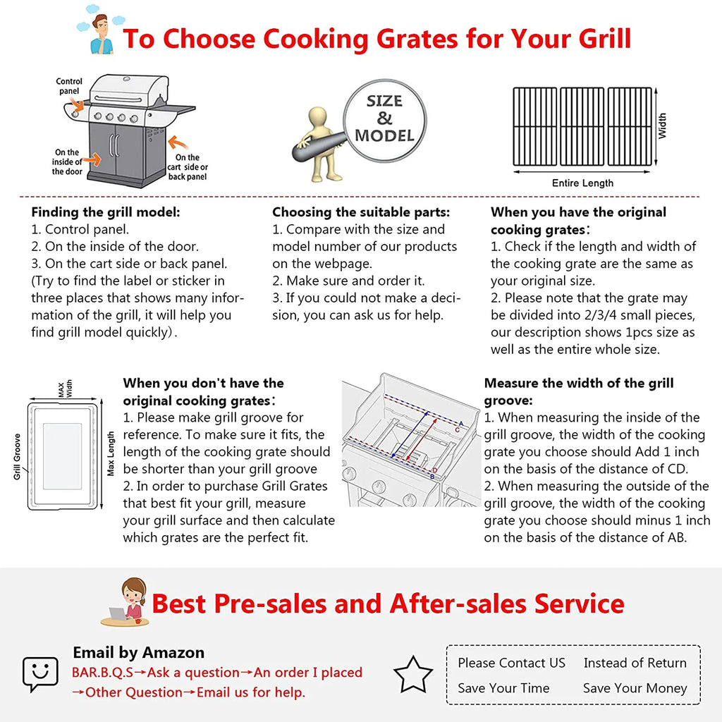 17 inch Grilling Cooking Grates C836556