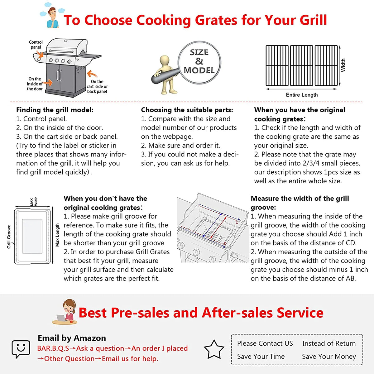 17 inch Grilling Cooking Grates C836556