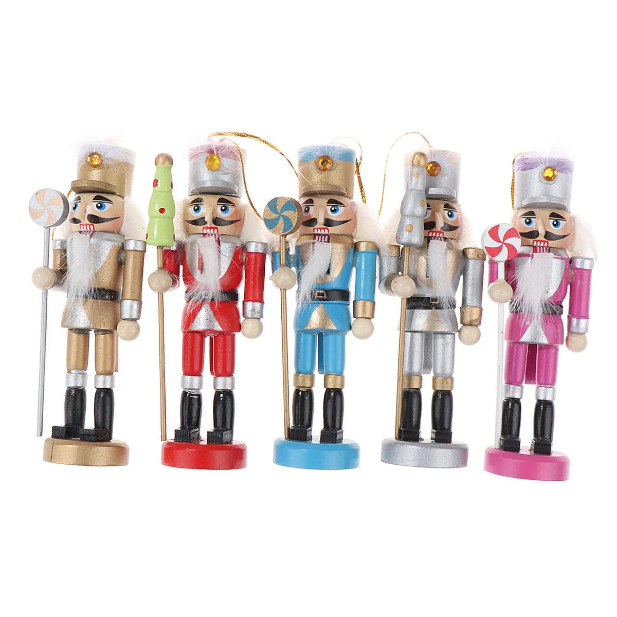 12CM Christmas Nutcracker Puppet Soldier Desktop Ornament T31042