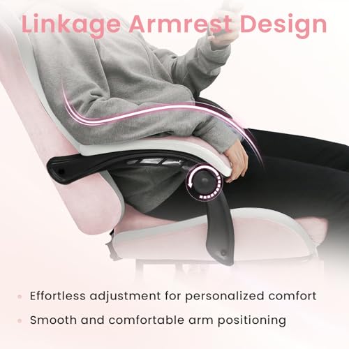 Grey Ergonomic Reclining Gaming Chair with Footrest V8916