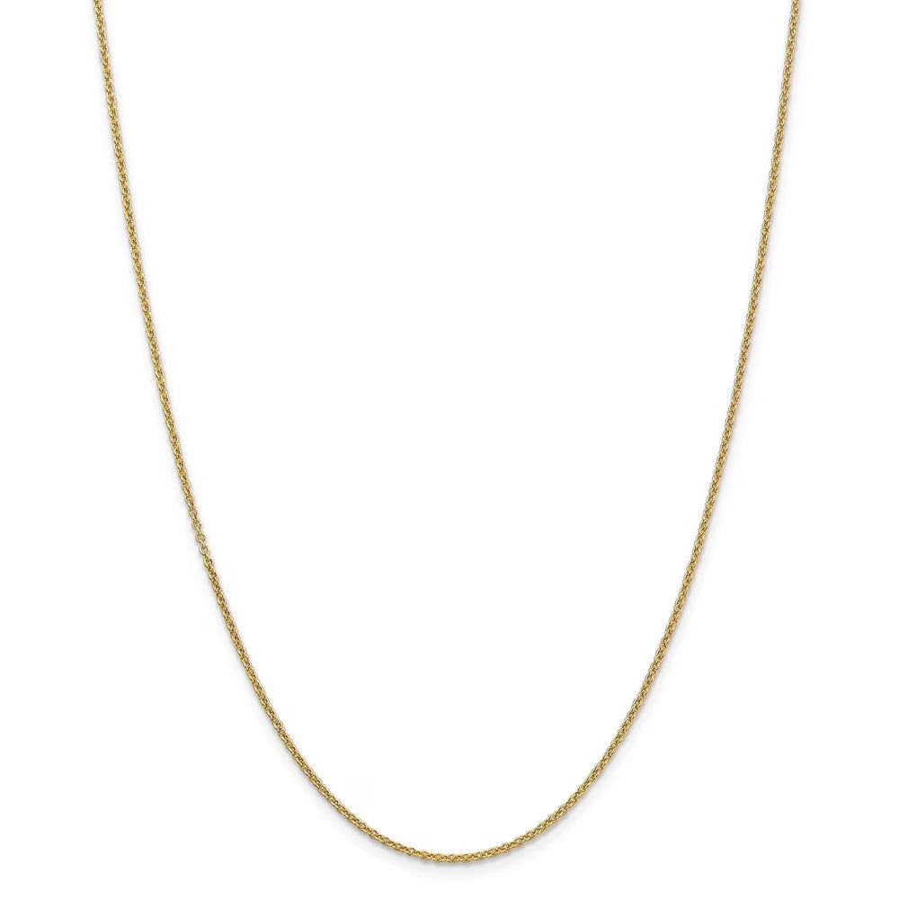 14k Gold 1.6mm Cable Chain Necklace 30 Inch 5.0 Grams K9441
