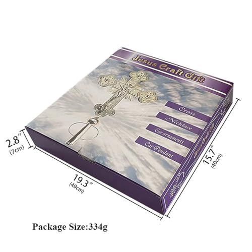 Large Zinc Alloy Electroplated Cross 29.5 Inches U84355