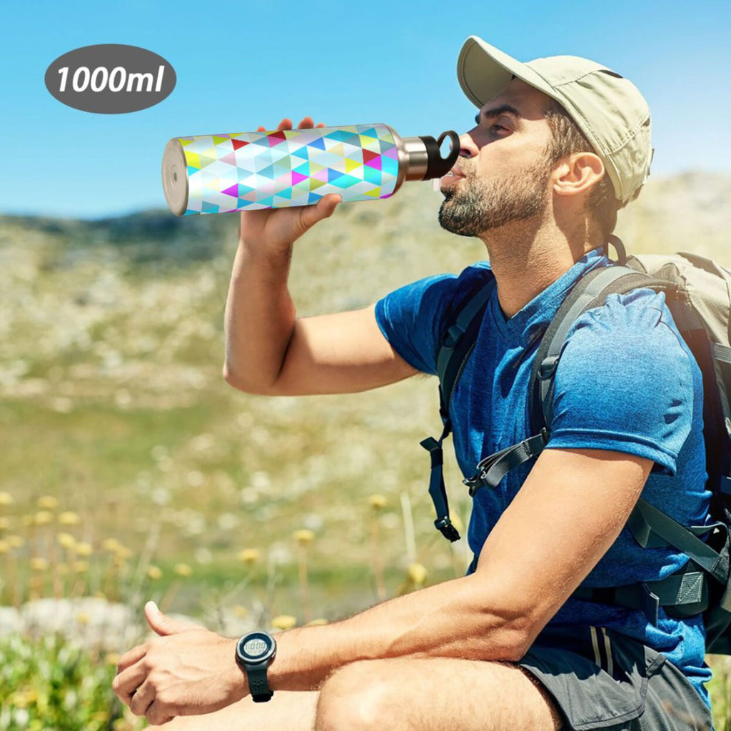 20 oz Insulated Stainless Steel Water Bottle with Straw Lid R14148
