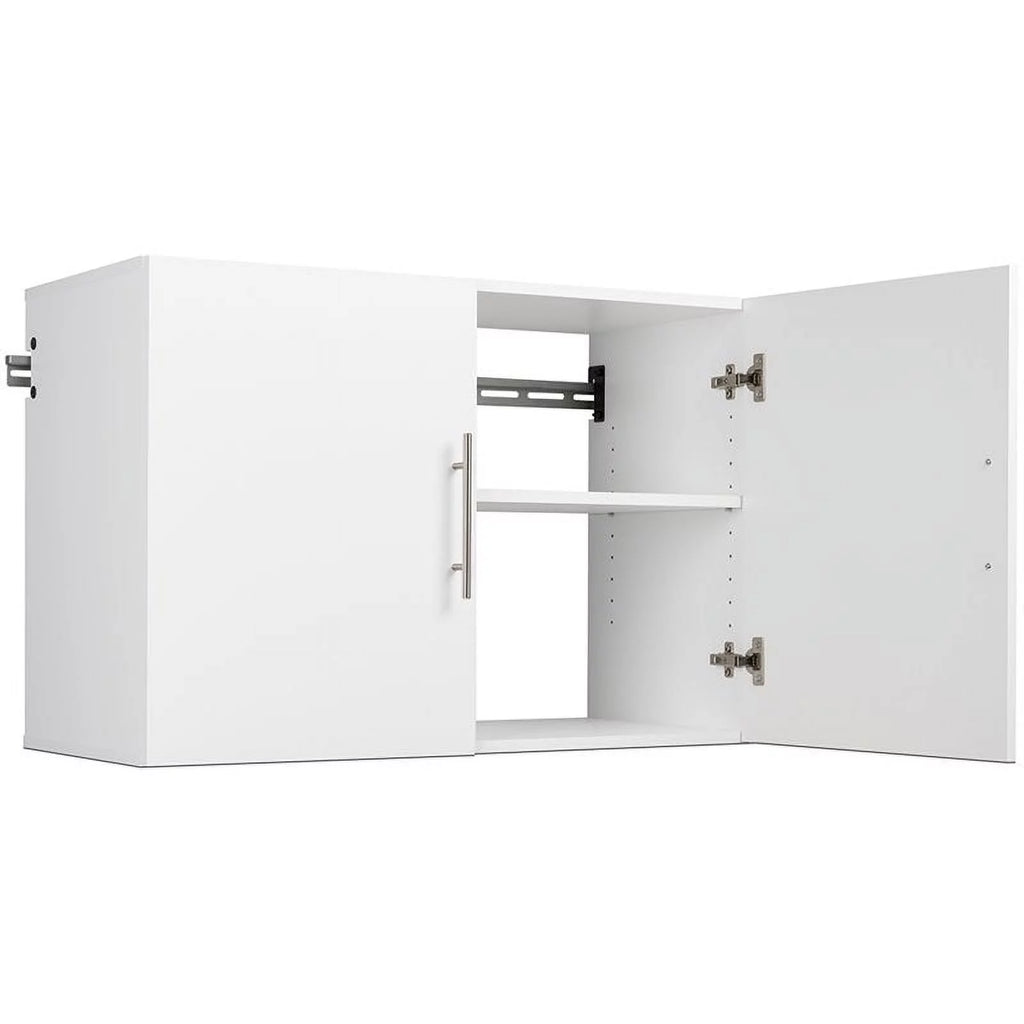 2 Piece 36" Height Wall Mounted Garage Cabinet Set in White R3218