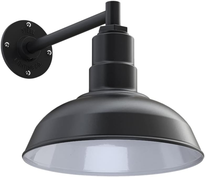 Matte Black Gooseneck Barn Light Z4599