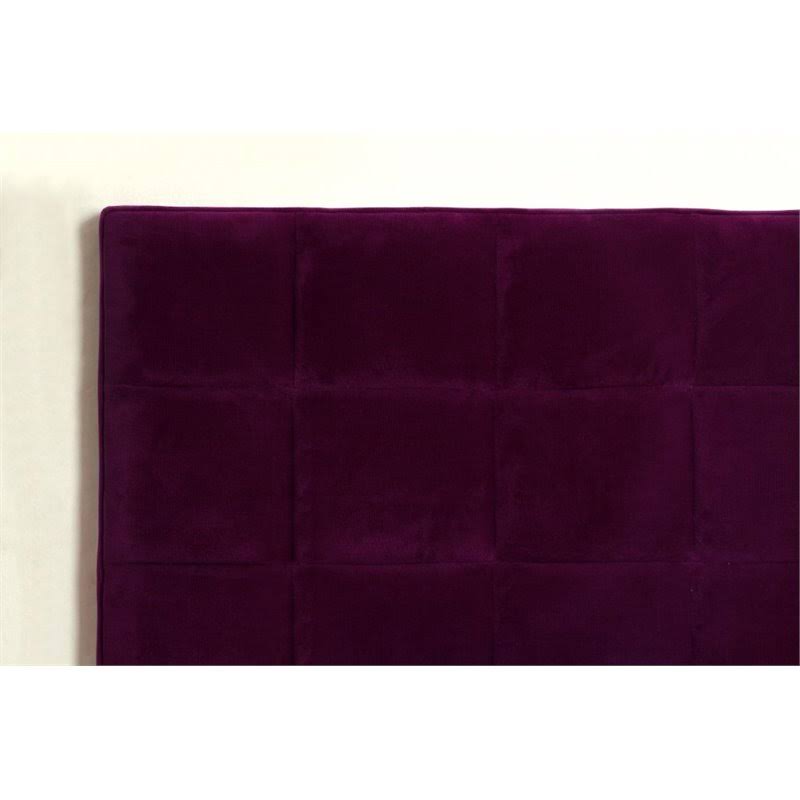 Purple Fabric Full Queen Headboard I75732