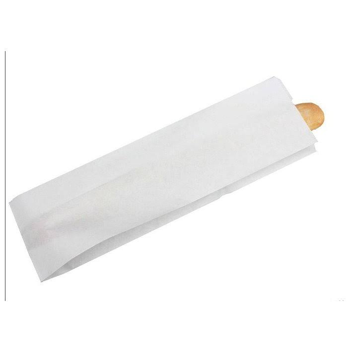 Plain White Kraft Bread Bag - Case of 1000 T980836