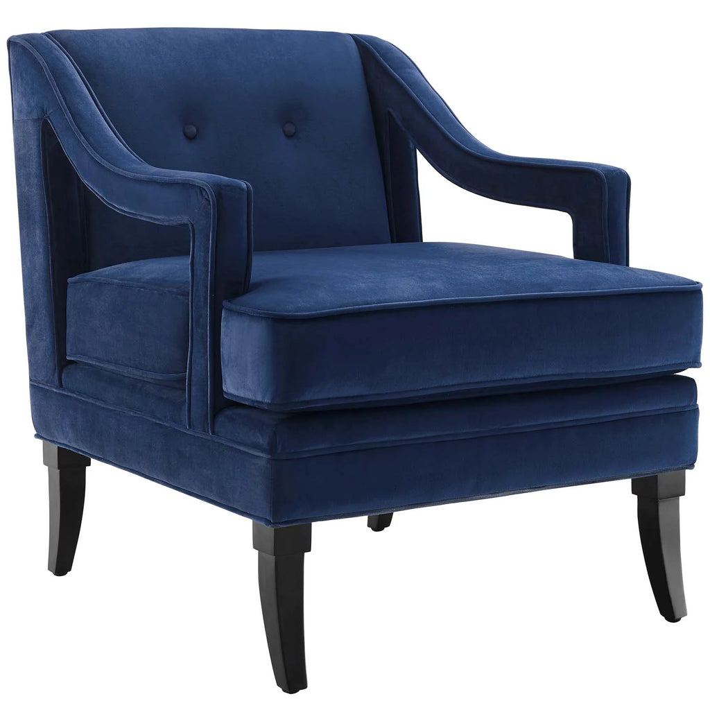 Navy Performance Velvet Set of 2 Living Room Set T535880