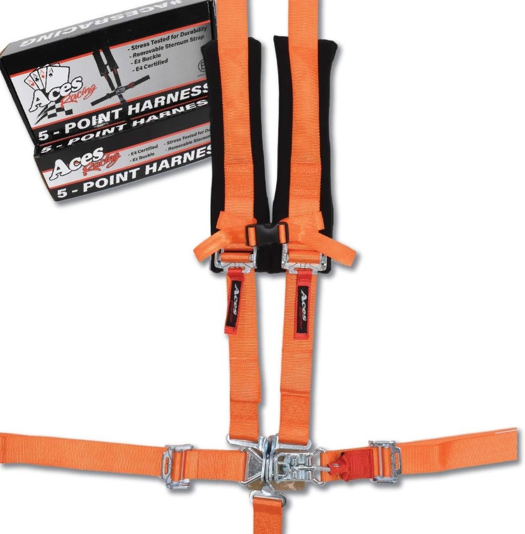5 Point Harness with 2 Inch Padding, Silver, Pack of 2 U92603