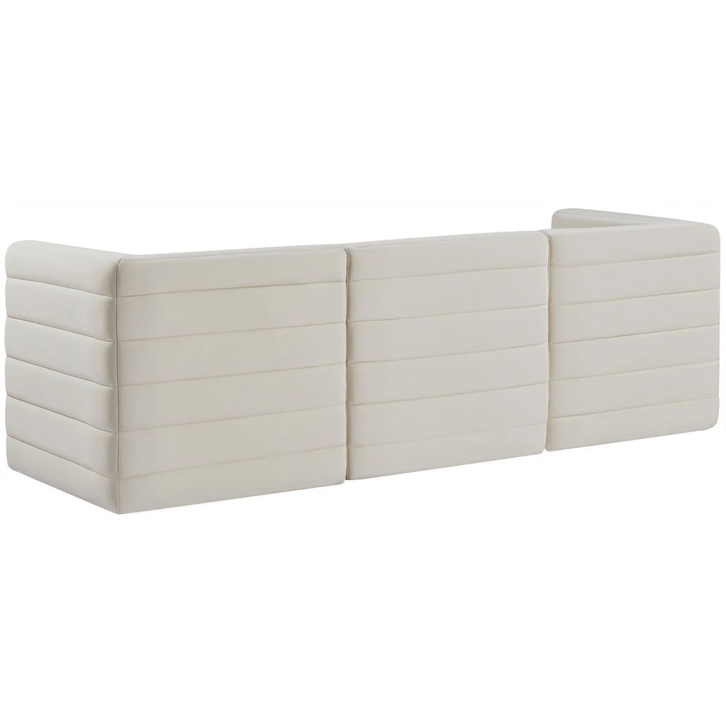 Cream Velvet Modular Sofa D98890