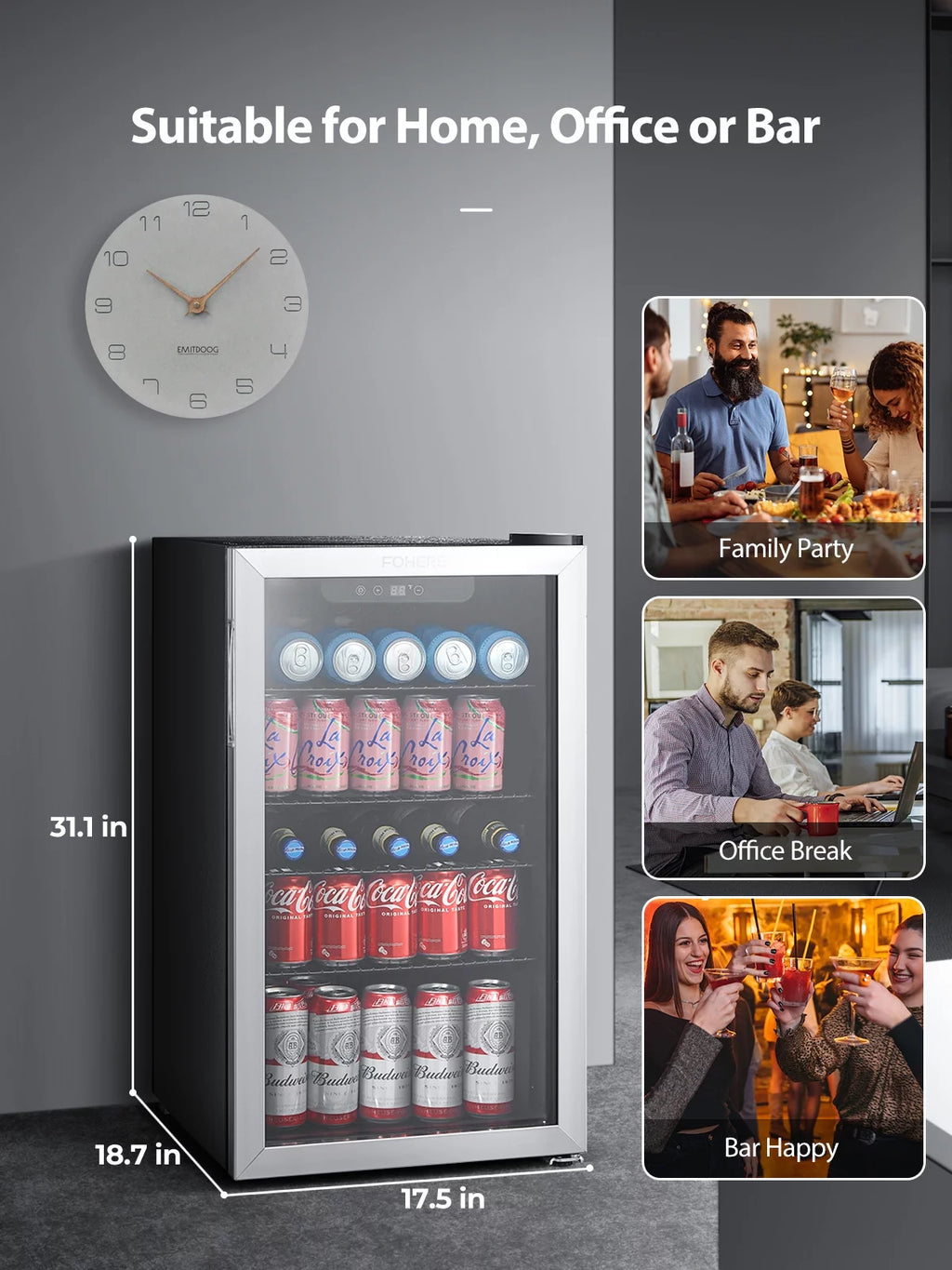 126 Can 3.2 Cu.ft Beverage Refrigerator Cooler M5026