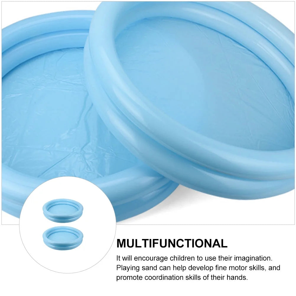 2Pcs Portable Inflatable Pool Plastic Sand Boxes O45281